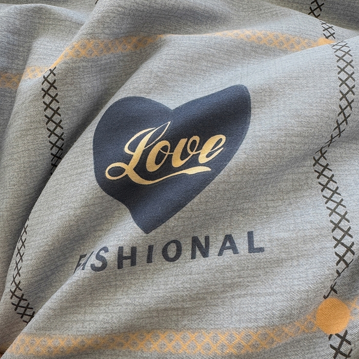 91家纺网 家纺一手货源 找家纺 简冠家纺 2026新款12868印花全棉单被套 心动集灰