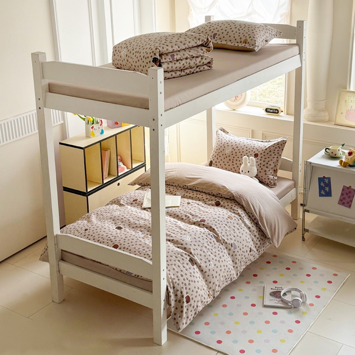 91家纺网 家纺一手货源 找家纺 简冠家纺 2025新款13372全棉纯色学生三件套 初享时光-咖