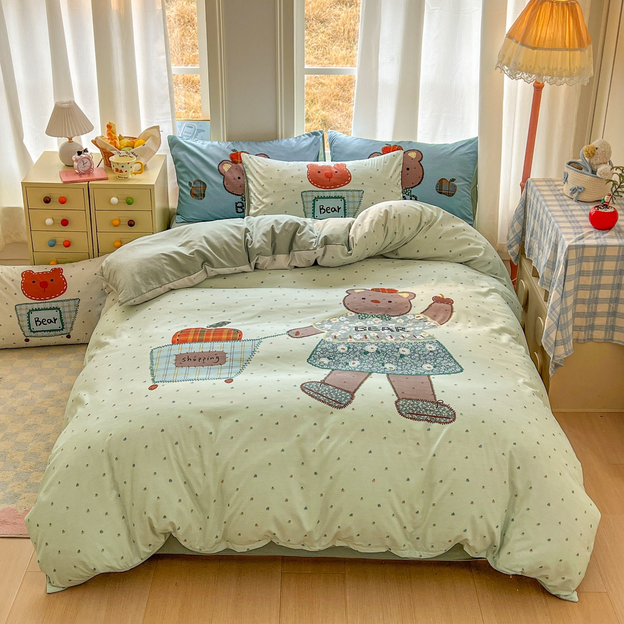 91家纺网 家纺一手货源 找家纺 （总）田子坊（原亨通） 2026春夏新款糯米棉数码印花四件套