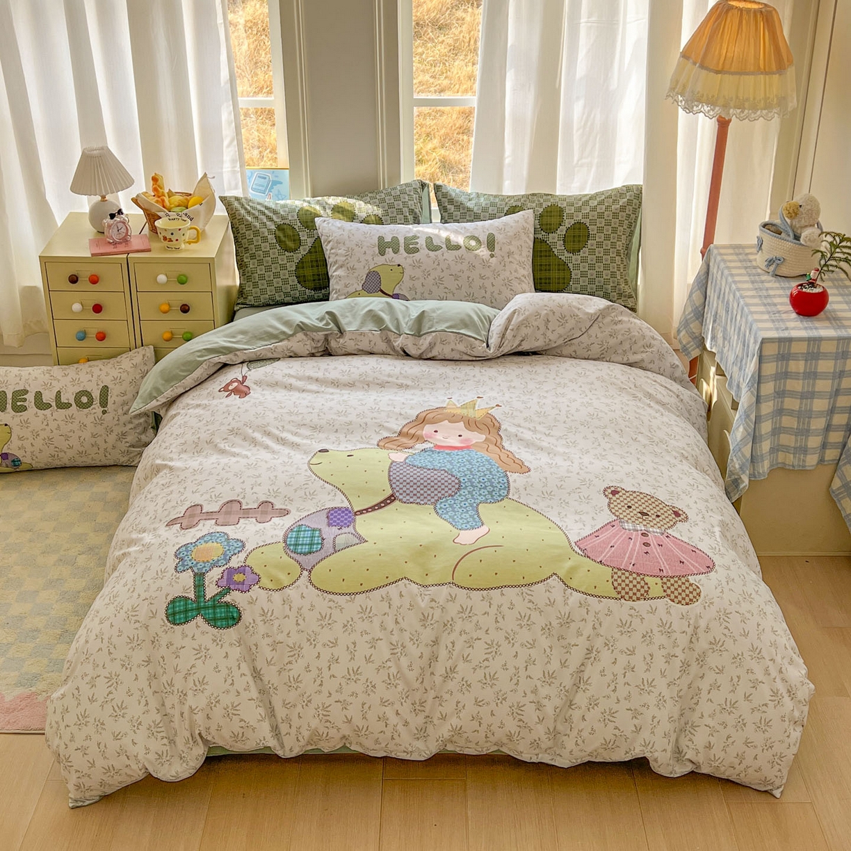 91家纺网 家纺一手货源 找家纺 （总）田子坊（原亨通） 2026春夏新款糯米棉数码印花四件套