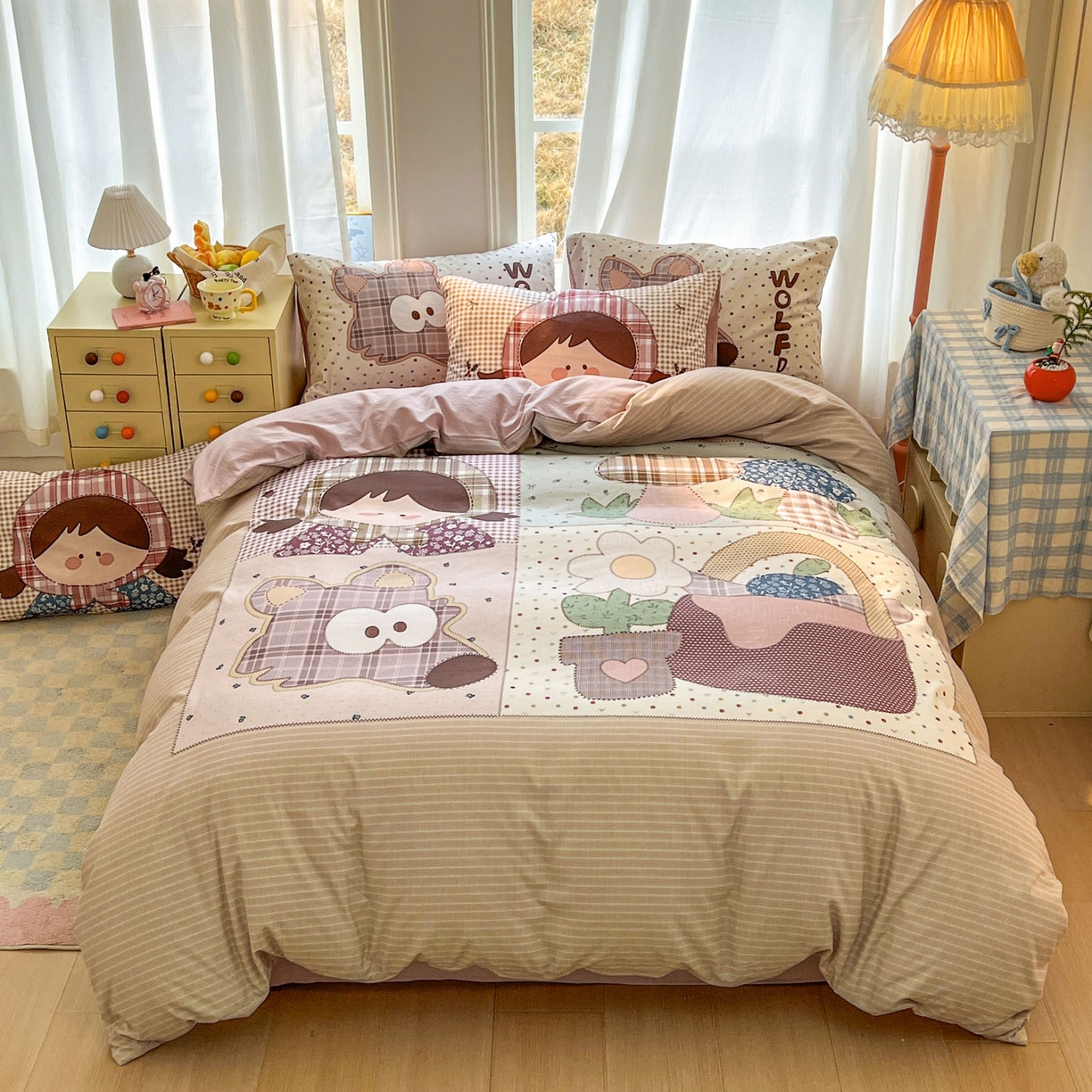 91家纺网 家纺一手货源 找家纺 （总）田子坊（原亨通） 2026春夏新款糯米棉数码印花四件套