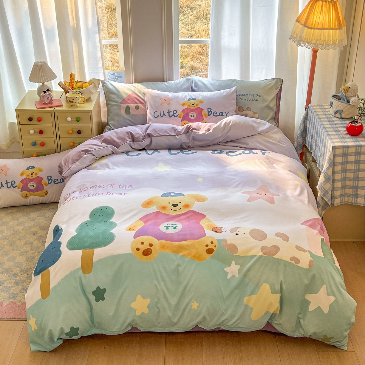 91家纺网 家纺一手货源 找家纺 （总）田子坊（原亨通） 2026春夏新款糯米棉数码印花四件套