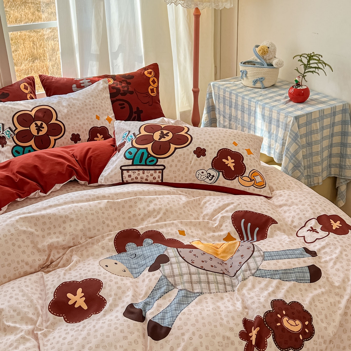 91家纺网 家纺一手货源 找家纺 （总）田子坊（原亨通） 2026春夏新款糯米棉数码印花四件套