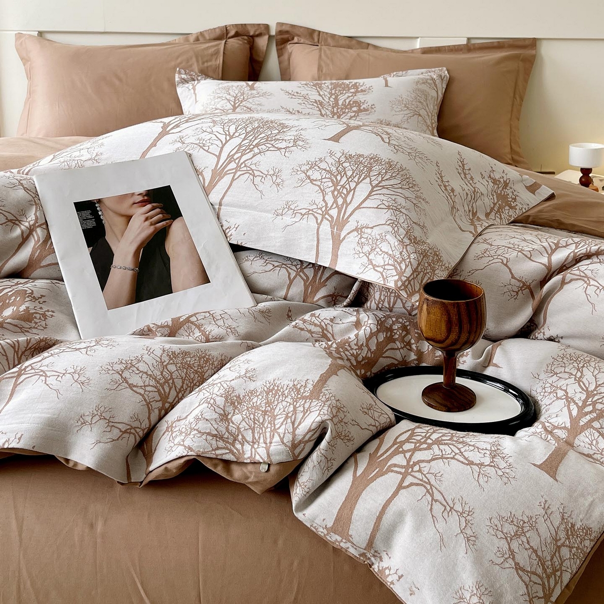 91家纺网 家纺一手货源 找家纺 （总）帅露家纺 2026新款全棉纯棉色织大提花四件套