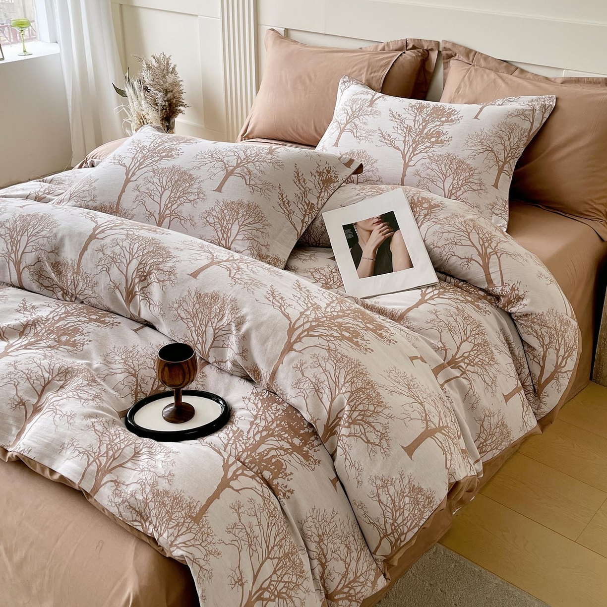 91家纺网 家纺一手货源 找家纺 （总）帅露家纺 2026新款全棉纯棉色织大提花四件套