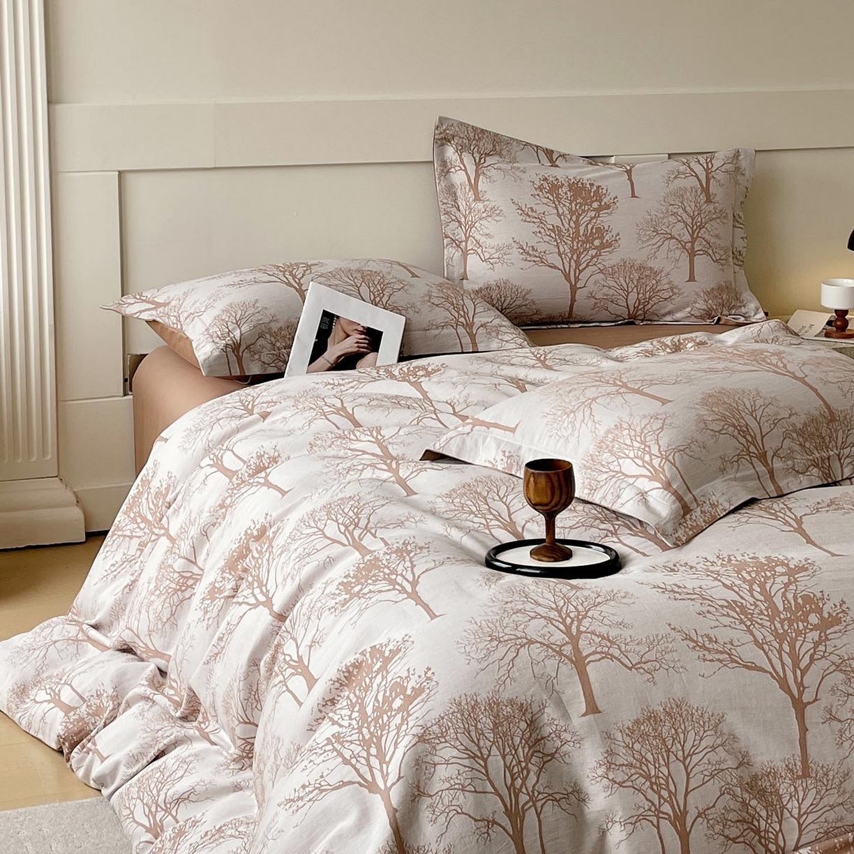 91家纺网 家纺一手货源 找家纺 （总）帅露家纺 2026新款全棉纯棉色织大提花四件套