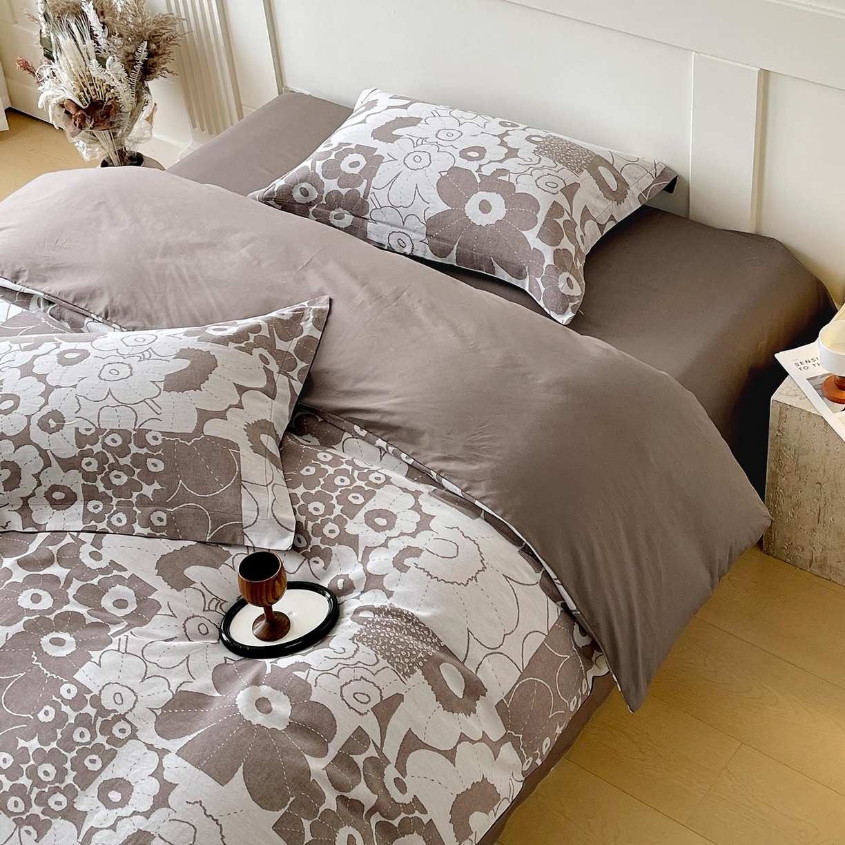 91家纺网 家纺一手货源 找家纺 帅露家纺 2026新款全棉纯棉色织大提花四件套 柏拉图