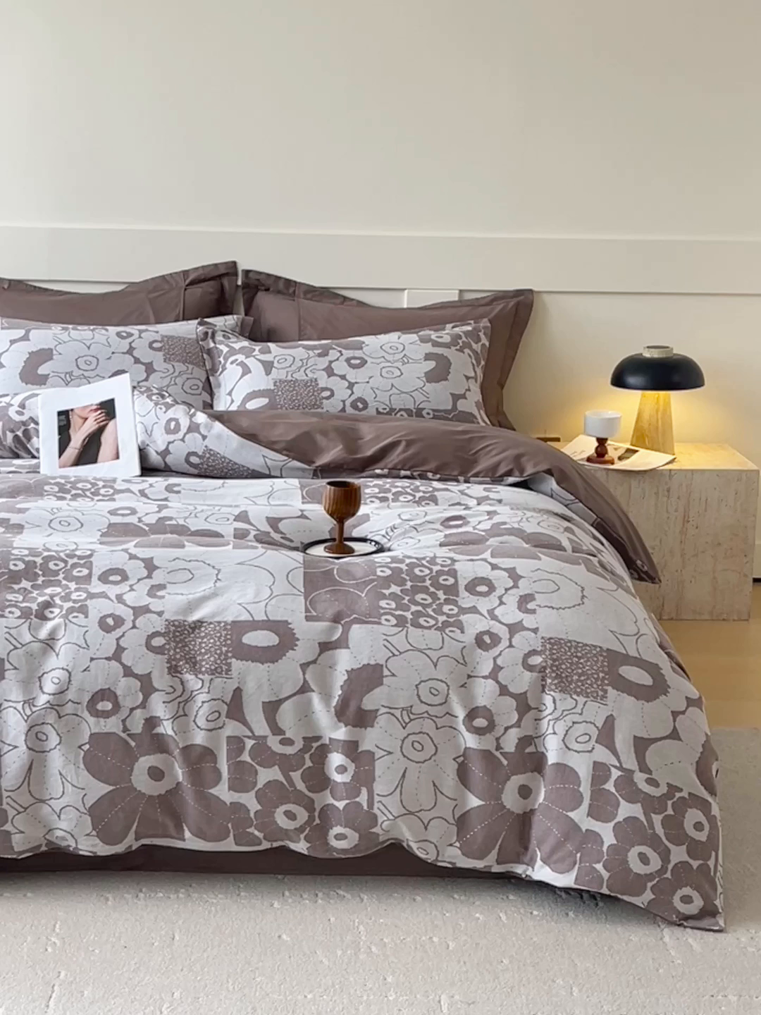 91家纺网 家纺一手货源 找家纺 帅露家纺 2026新款全棉纯棉色织大提花四件套 柏拉图