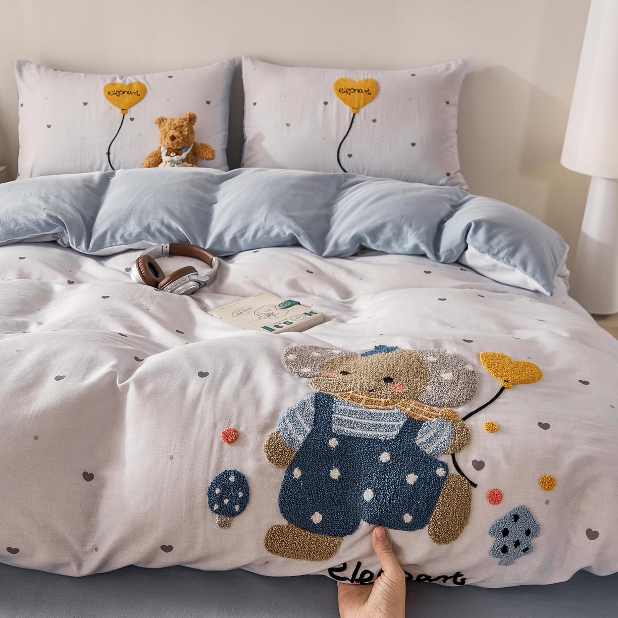 91家纺网 家纺一手货源 找家纺 （总）帅露家纺 2026新款A类全棉纯棉双层纱毛巾绣四件套