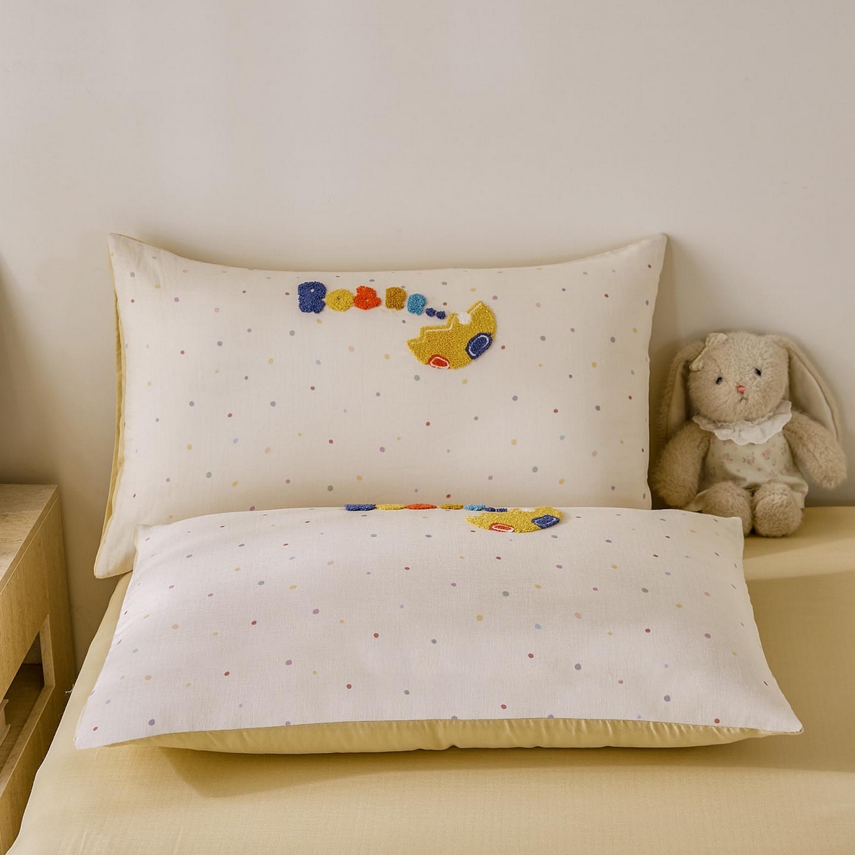 91家纺网 家纺一手货源 找家纺 帅露家纺 2026新款A类全棉纯棉双层纱毛巾绣四件套 好伙伴