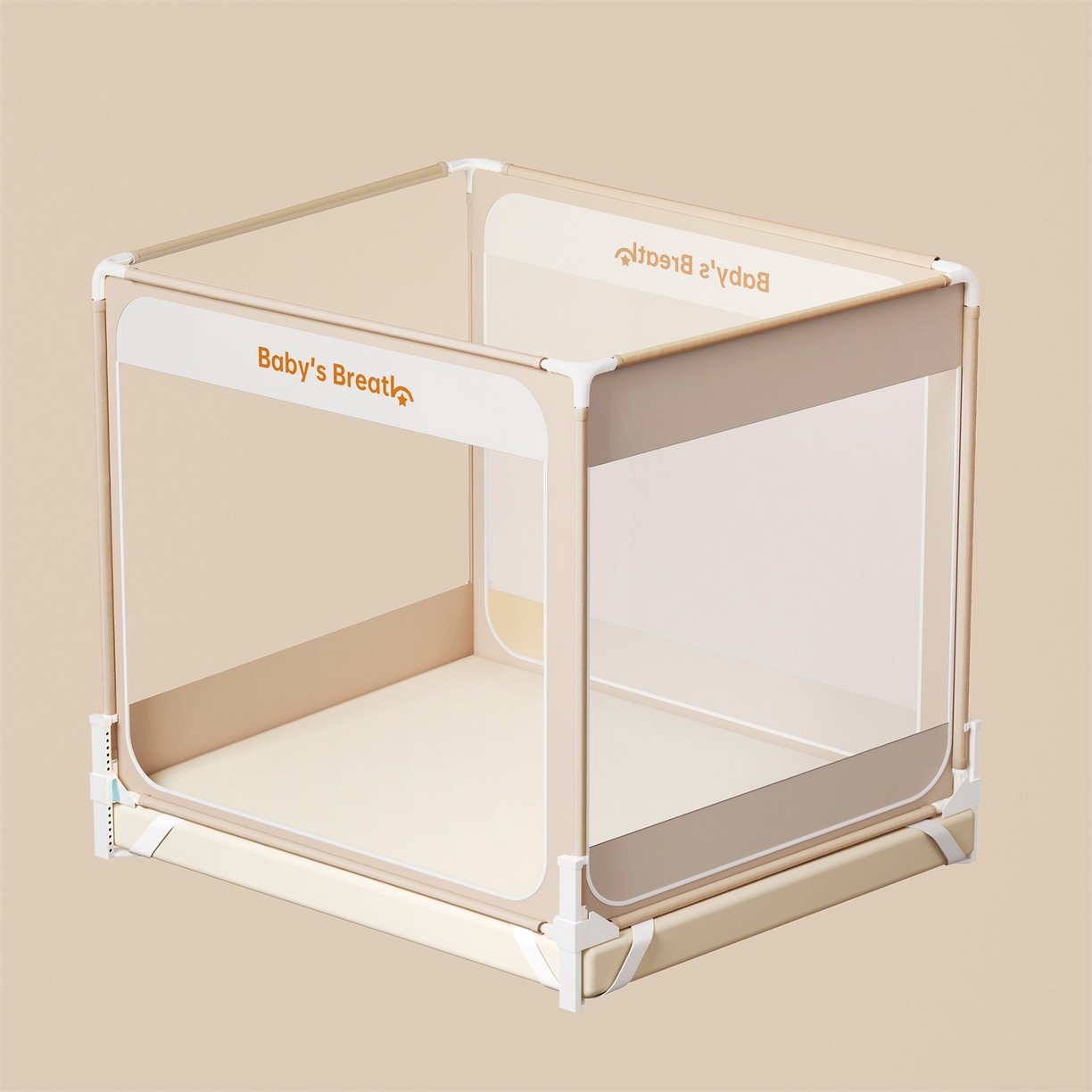 91家纺网 家纺一手货源 找家纺 （总）佳梦家纺 2026春夏新款护栏级防摔坐床蚊帐Baby系列