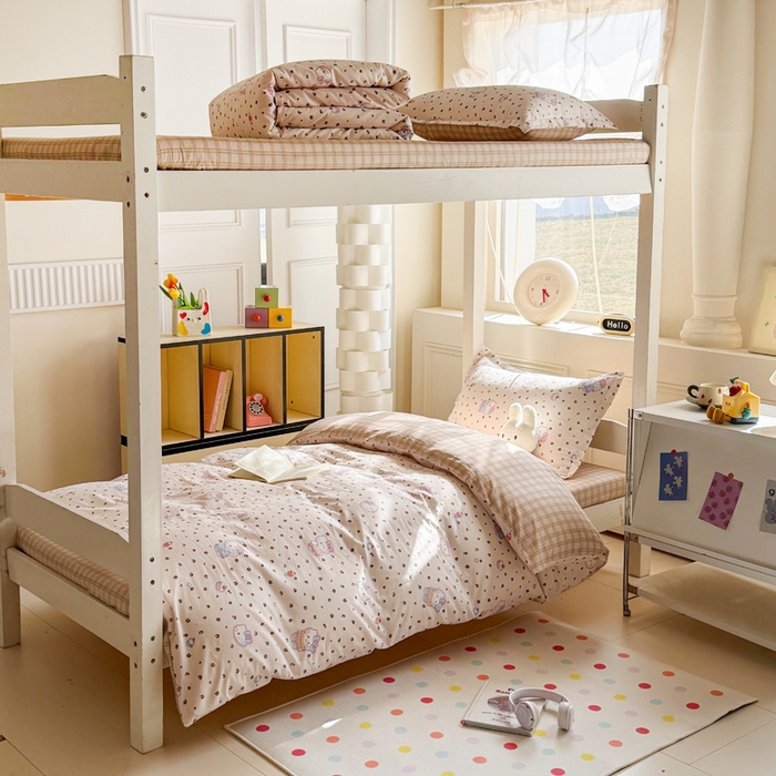 91家纺网 家纺一手货源 找家纺 简冠家纺 2025新款全棉学生三件套宿舍三件套纯棉学生床垫羽丝绒被子被芯 贝贝莉亚 黄