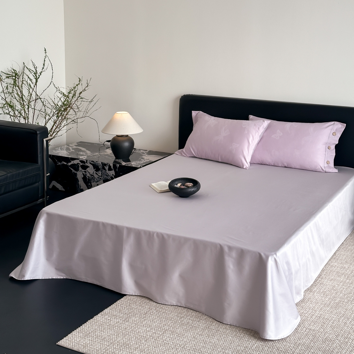 91家纺网 家纺一手货源 找家纺 （总）FORTWO家纺原创设计（FOR TWO家纺） 2026春夏新款60支全棉纯棉立体浮雕提花四件套