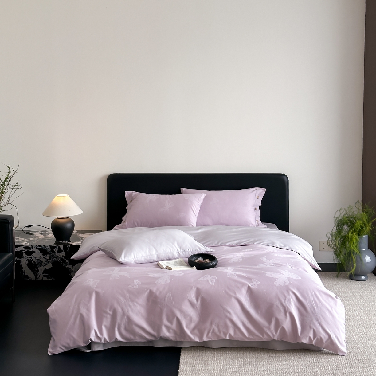 91家纺网 家纺一手货源 找家纺 （总）FORTWO家纺原创设计（FOR TWO家纺） 2026春夏新款60支全棉纯棉立体浮雕提花四件套