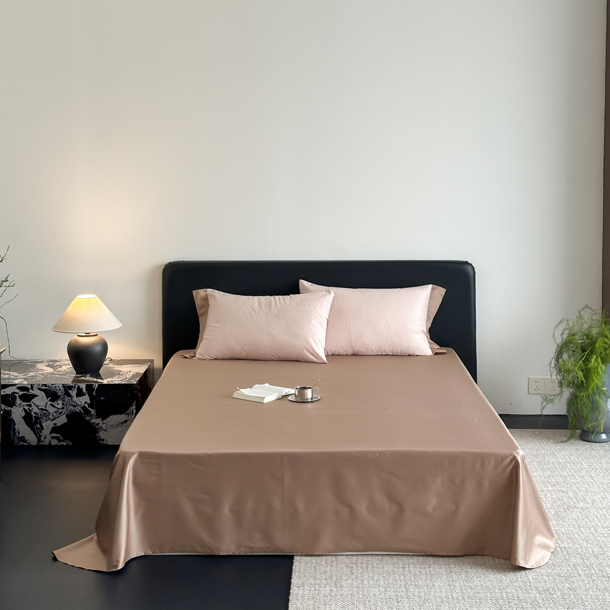 91家纺网 家纺一手货源 找家纺 FORTWO家纺原创设计（FOR TWO家纺） 2026春夏新款60支全棉纯棉立体浮雕提花四件套 浪漫主义