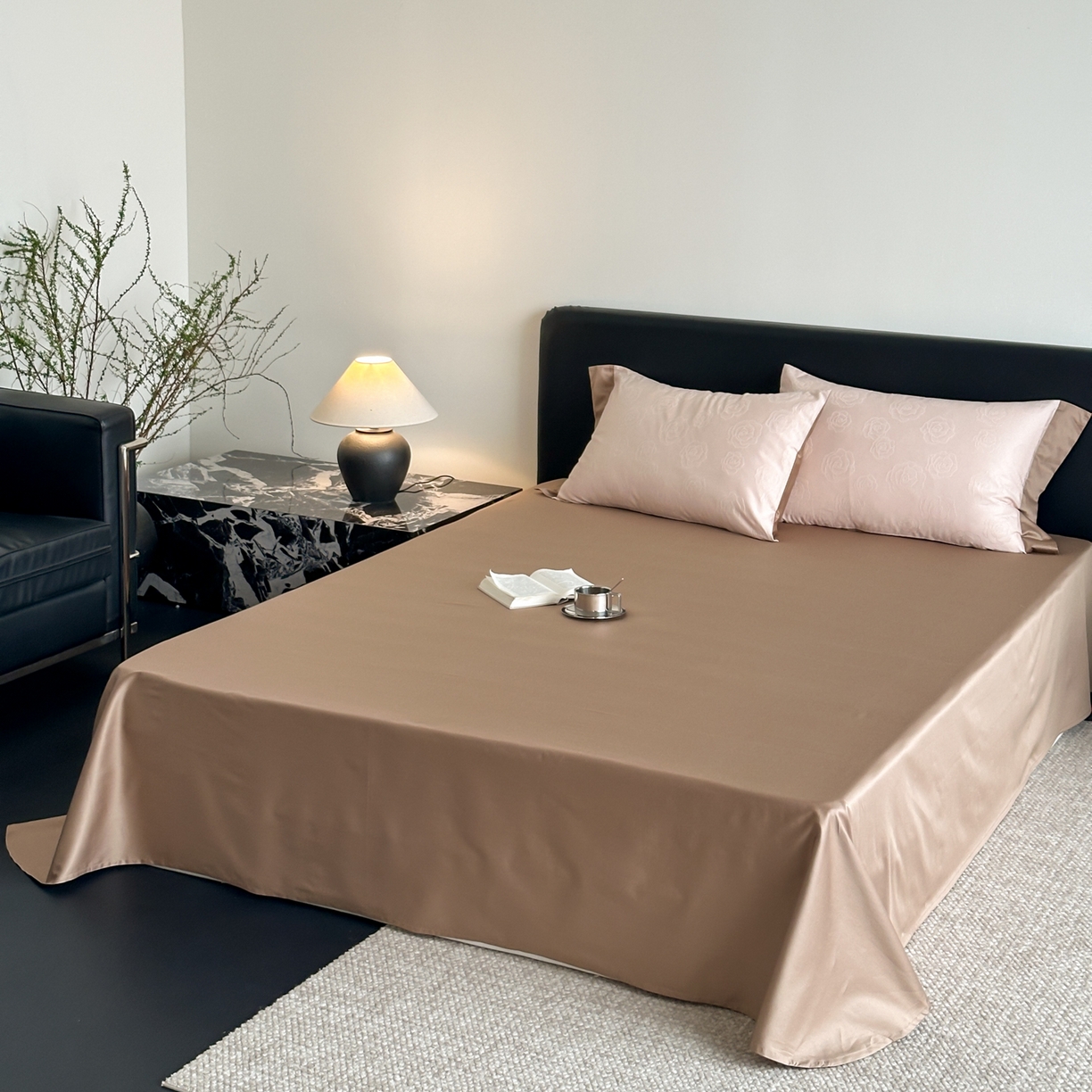 91家纺网 家纺一手货源 找家纺 FORTWO家纺原创设计（FOR TWO家纺） 2026春夏新款60支全棉纯棉立体浮雕提花四件套 浪漫主义