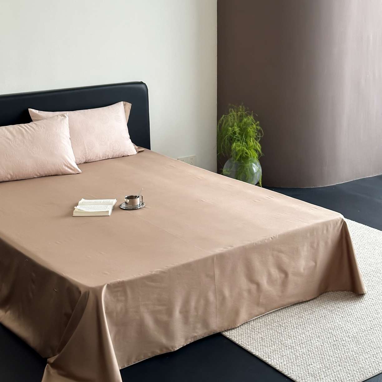 91家纺网 家纺一手货源 找家纺 FORTWO家纺原创设计（FOR TWO家纺） 2026春夏新款60支全棉纯棉立体浮雕提花四件套 浪漫主义