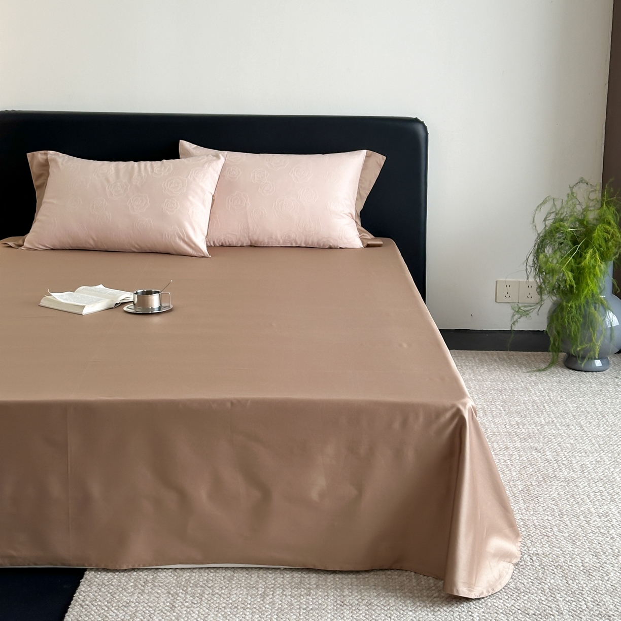 91家纺网 家纺一手货源 找家纺 FORTWO家纺原创设计（FOR TWO家纺） 2026春夏新款60支全棉纯棉立体浮雕提花四件套 浪漫主义