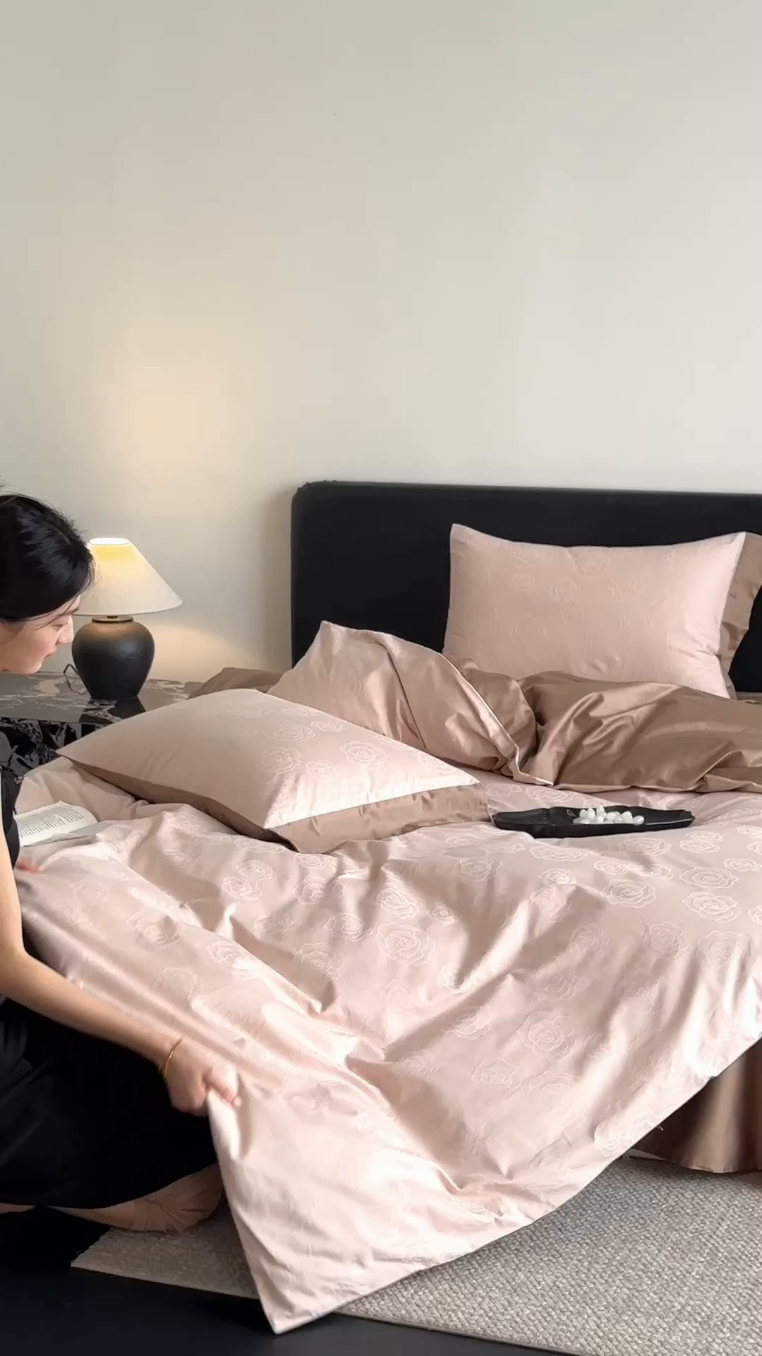 91家纺网 家纺一手货源 找家纺 FORTWO家纺原创设计（FOR TWO家纺） 2026春夏新款60支全棉纯棉立体浮雕提花四件套 浪漫主义