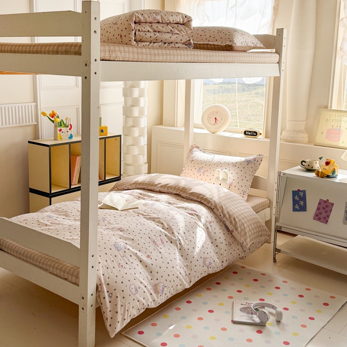 91家纺网 家纺一手货源 找家纺 简冠家纺 2025新款全棉学生三件套宿舍三件套纯棉学生床垫羽丝绒被子被芯 贝贝莉亚 黄