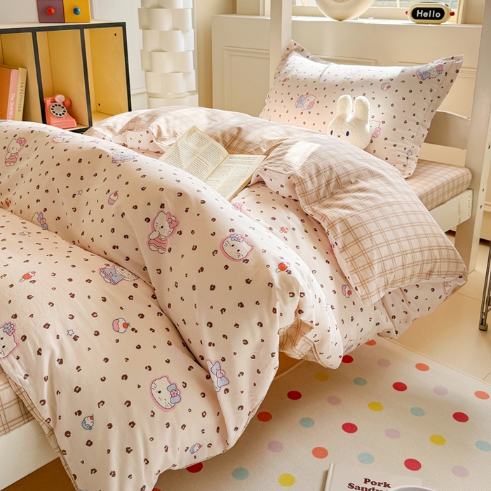 91家纺网 家纺一手货源 找家纺 简冠家纺 2025新款全棉学生三件套宿舍三件套纯棉学生床垫羽丝绒被子被芯 贝贝莉亚 黄