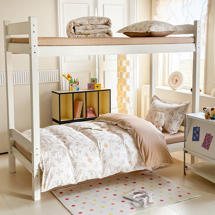 简冠家纺 2025新款全棉学生三件套宿舍三件套纯棉学生床垫羽丝绒被子被芯 城南花开