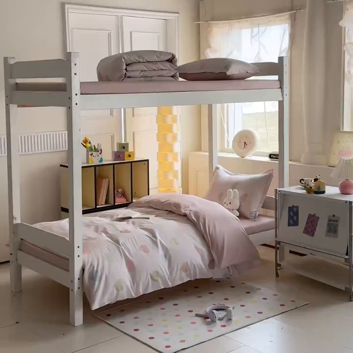 91家纺网 家纺一手货源 找家纺 简冠家纺 2025新款全棉学生三件套宿舍三件套纯棉学生床垫羽丝绒被子被芯 初心 粉