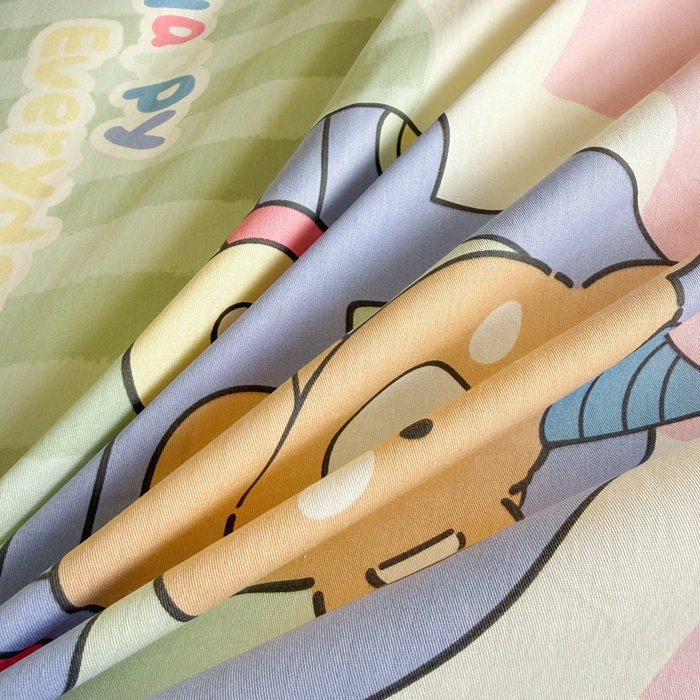 91家纺网 家纺一手货源 找家纺 简冠家纺 2025新款全棉学生三件套宿舍三件套纯棉学生床垫羽丝绒被子被芯 快乐动物城