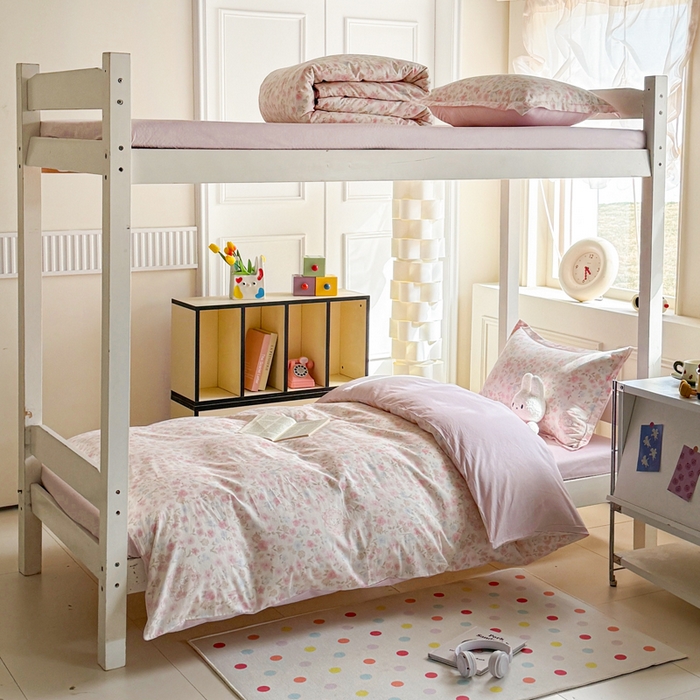 简冠家纺 2025新款全棉学生三件套宿舍三件套纯棉学生床垫羽丝绒被子被芯 碎花拾影