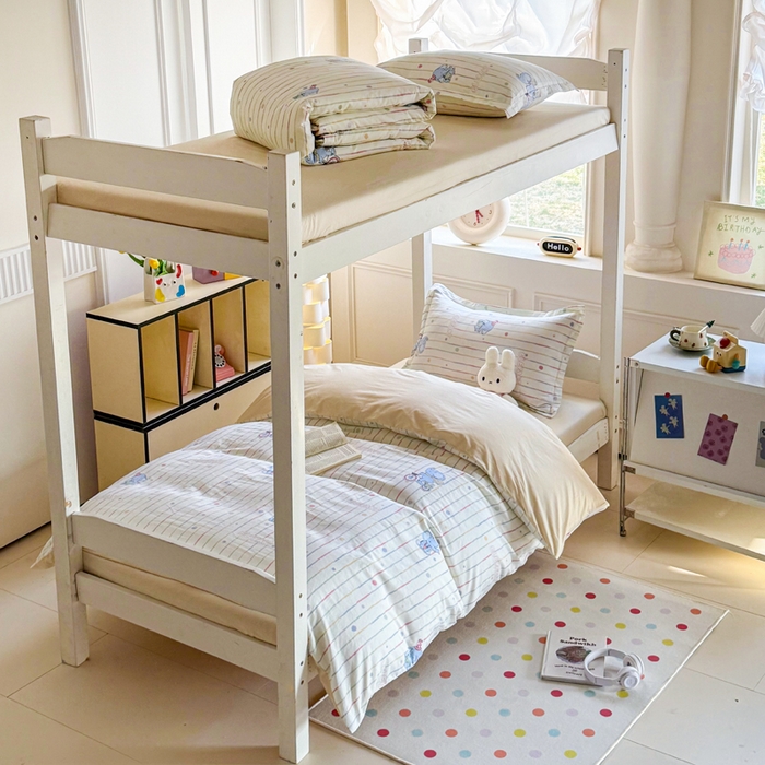 91家纺网 家纺一手货源 找家纺 简冠家纺 2025新款全棉学生三件套宿舍三件套纯棉学生床垫羽丝绒被子被芯 小飞象