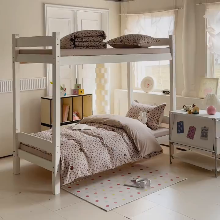 91家纺网 家纺一手货源 找家纺 简冠家纺 2025新款全棉学生宿舍三四件套床笠款 初享时光-咖