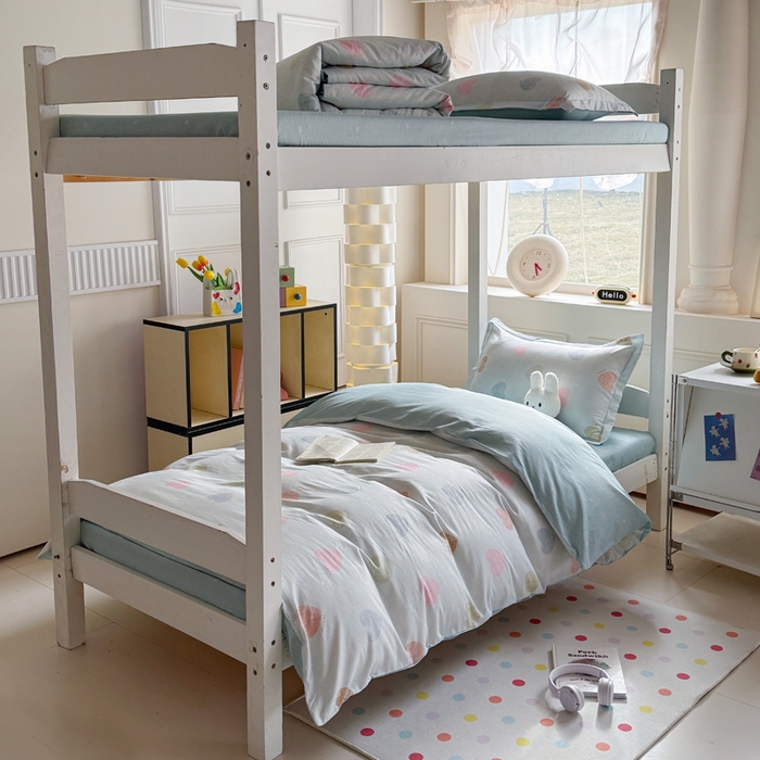 91家纺网 家纺一手货源 找家纺 简冠家纺 2025新款全棉学生宿舍三四件套床笠款 初心 绿