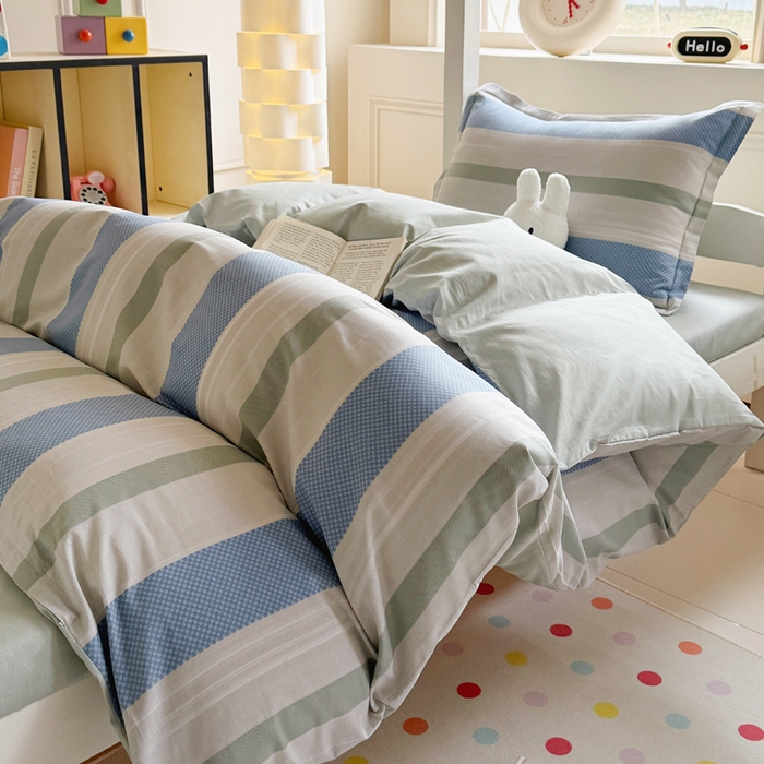 91家纺网 家纺一手货源 找家纺 简冠家纺 2025新款全棉学生宿舍三四件套床笠款 生活日记