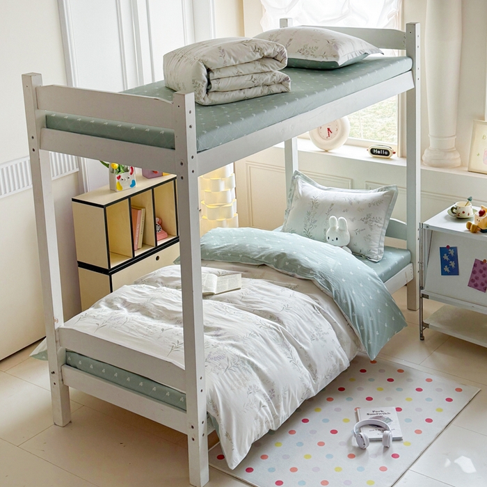 91家纺网 家纺一手货源 找家纺 简冠家纺 2025新款全棉学生宿舍三四件套床笠款 田园诗篇 米