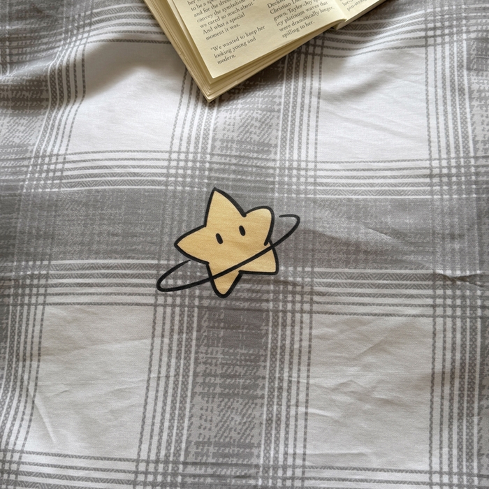 91家纺网 家纺一手货源 找家纺 简冠家纺 2025新款全棉学生宿舍三四件套床笠款 星空印记