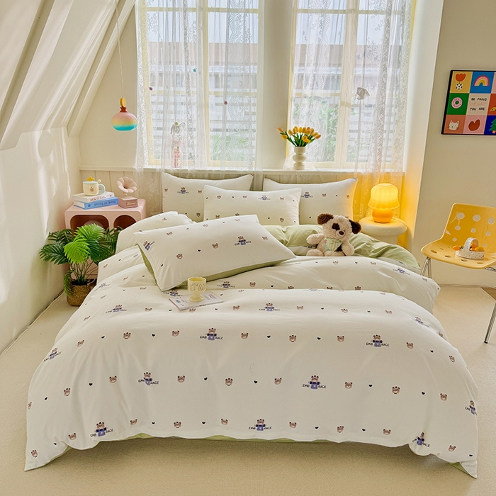 91家纺网 家纺一手货源 找家纺 （总）简冠家纺 2026新款仿棉水洗棉四件套