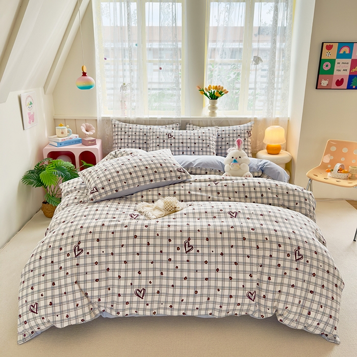 91家纺网 家纺一手货源 找家纺 （总）简冠家纺 2026新款仿棉水洗棉四件套