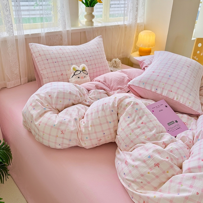 91家纺网 家纺一手货源 找家纺 （总）简冠家纺 2026新款仿棉水洗棉四件套