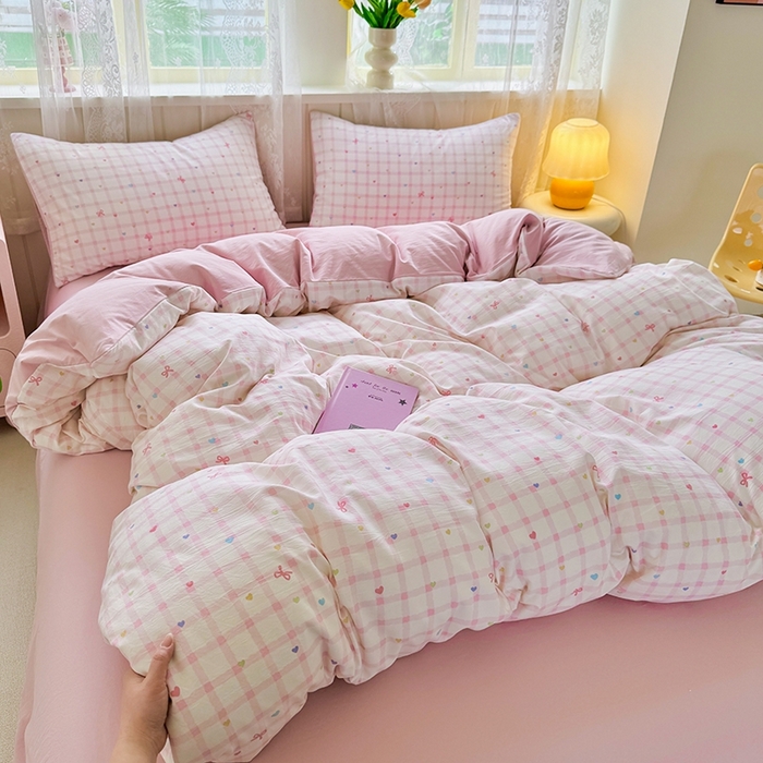 91家纺网 家纺一手货源 找家纺 （总）简冠家纺 2026新款仿棉水洗棉四件套