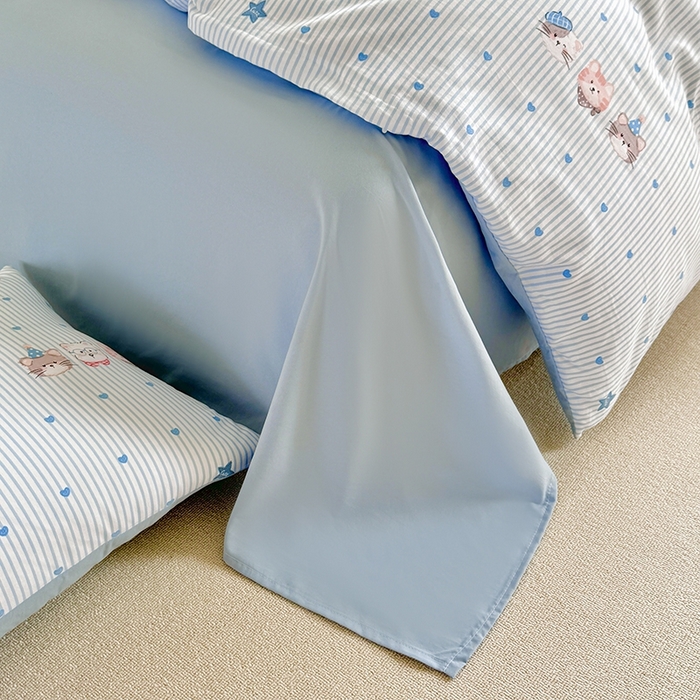 91家纺网 家纺一手货源 找家纺 简冠家纺 2026新款仿棉水洗棉四件套 宝贝乐园