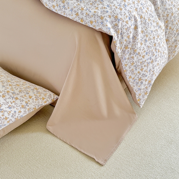 91家纺网 家纺一手货源 找家纺 简冠家纺 2026新款仿棉水洗棉四件套 花语梦