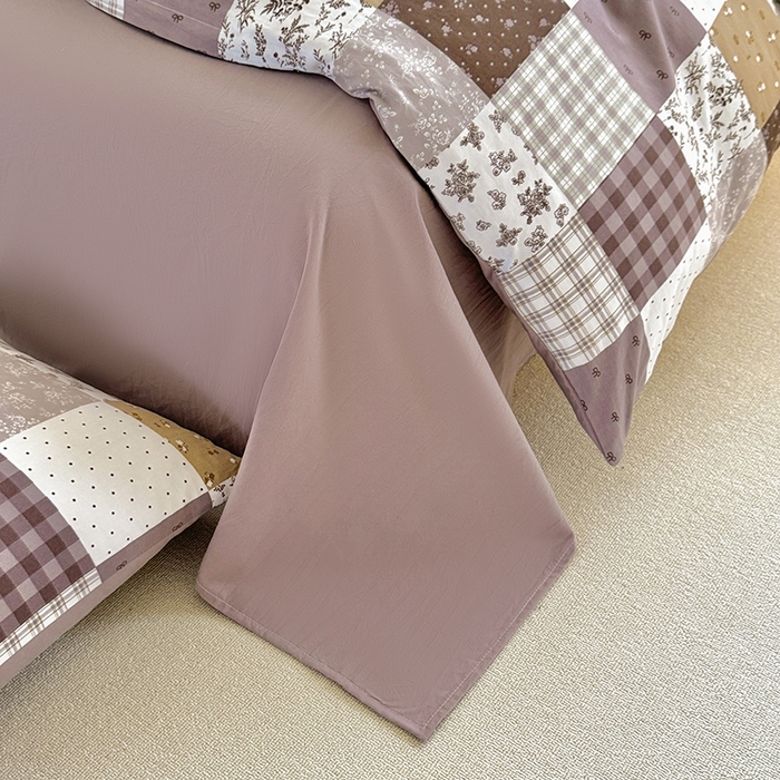 91家纺网 家纺一手货源 找家纺 简冠家纺 2026新款仿棉水洗棉四件套 墨语云间