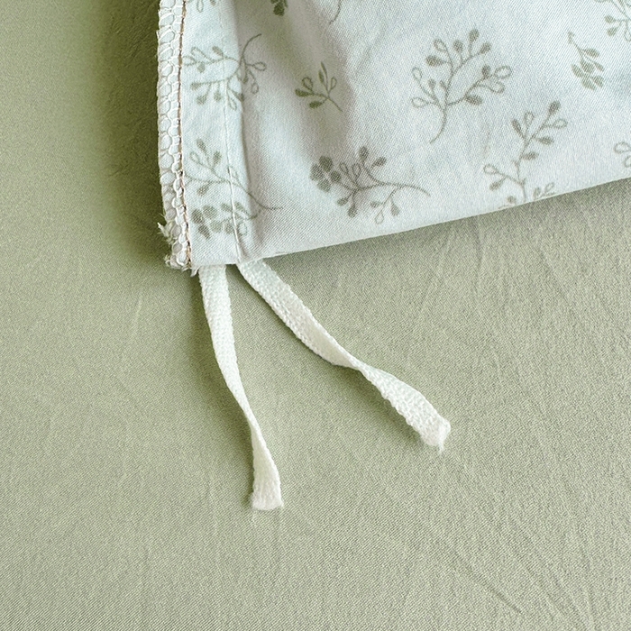 91家纺网 家纺一手货源 找家纺 简冠家纺 2026新款仿棉水洗棉四件套 山野绿