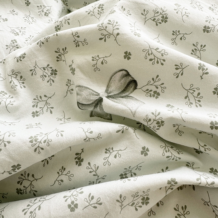 91家纺网 家纺一手货源 找家纺 简冠家纺 2026新款仿棉水洗棉四件套 山野绿