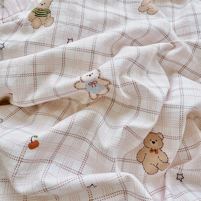 91家纺网 家纺一手货源 找家纺 简冠家纺 2026新款仿棉水洗棉四件套 星乐宝贝