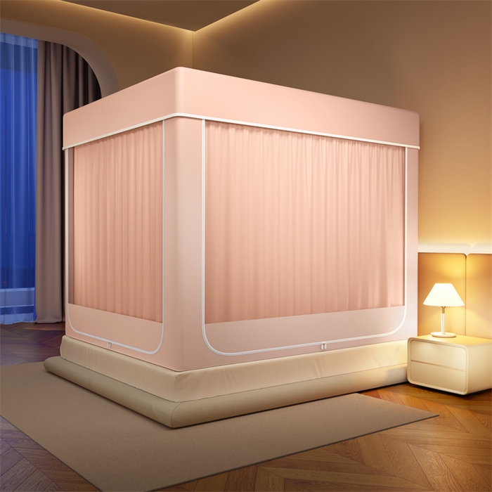 91家纺网 家纺一手货源 找家纺 （总）佳梦家纺 2026春夏新款护栏级防摔坐床蚊帐永夜系列