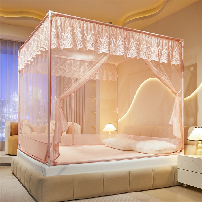 91家纺网 家纺一手货源 找家纺 （总）佳梦家纺 2026春夏新款护栏级防摔坐床蚊帐T门系列