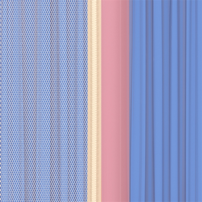 91家纺网 家纺一手货源 找家纺 佳梦家纺 2026春夏新款护栏级防摔坐床蚊帐T门系列 春风小雅-烫画全底