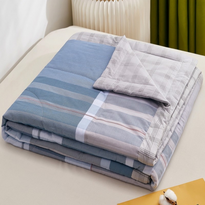 91家纺网 家纺一手货源 找家纺 黛妮雅 2026新款全棉夏被四件套单件夏被单双人空调被学生夏凉被 自由品格