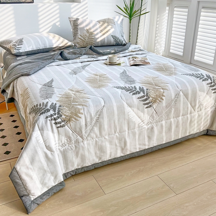 91家纺网 家纺一手货源 找家纺 黛妮雅 2026新款全棉夏被四件套单件夏被单双人空调被学生夏凉被 密恋